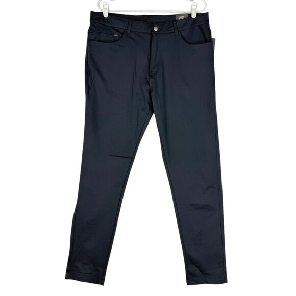 Leg3nd Men's Comfort Fit Performance Stretch Moisture Blue Navy Pants 36x32 NWT - Picture 1 of 11